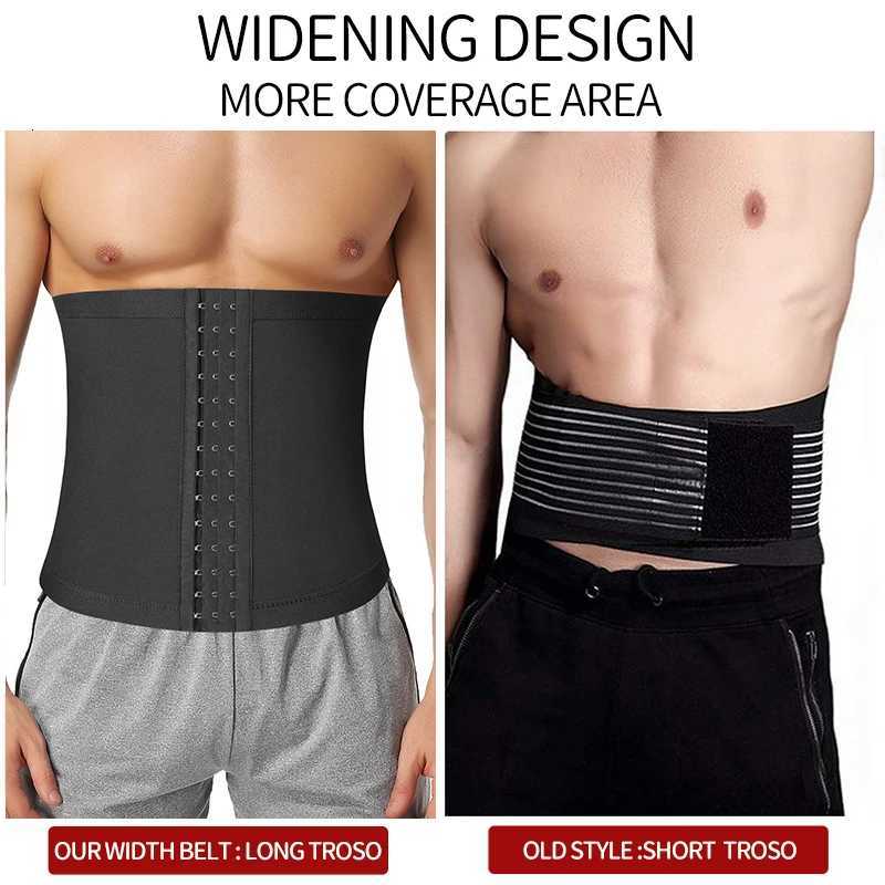 Mens Abdomen Reducer Sweat Slimming Trimmer Belt Fitness Corset Sauna Body Shaper Waist Belly Shapewear Slim Ultra Light W250910