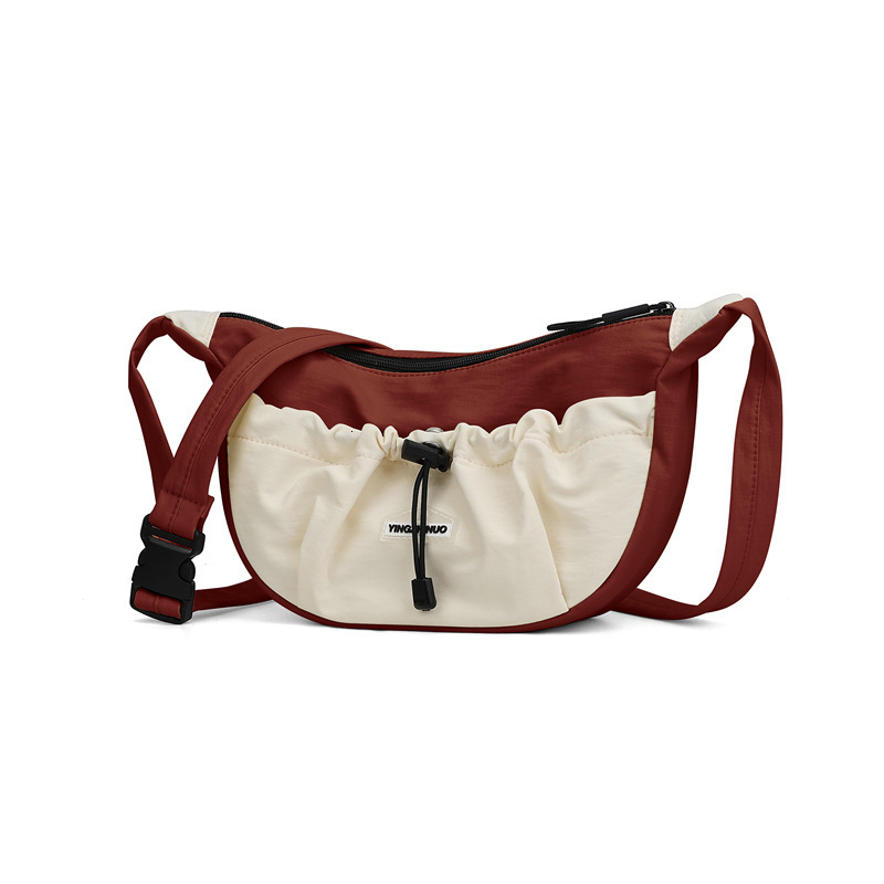 Dumpling Bag For Women Water Resistant Luxury Designer Bag Bag Free Shipping Sports Crossbody Bag Large Capacity Lightweight Color Block Underarm Shou