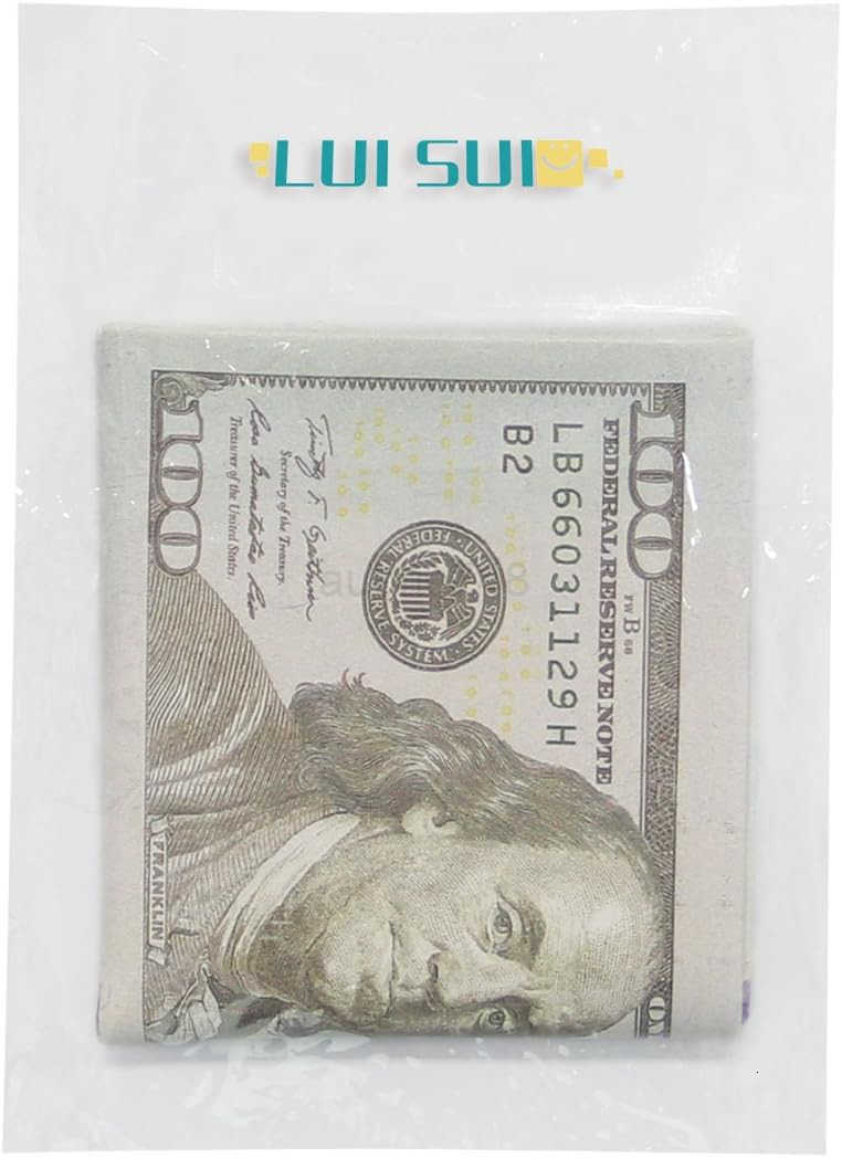 Men Us Dollar Bill Wallet Billfold Leather CARD Photo HolderZ250910