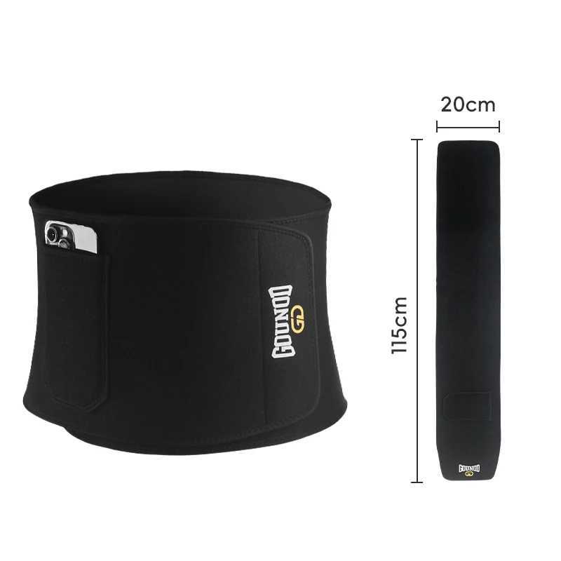 GOUNOD Sports Sweat Belt Fitness Running Cycling Heat Gathering Belt Abdomen Waist Sweating W250910