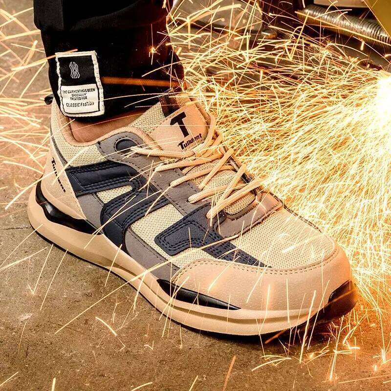 Sneakers Steel Toe Men Safety Puncture-Proof Work Shoes Boots Indestructible Footwear Security Lightweight