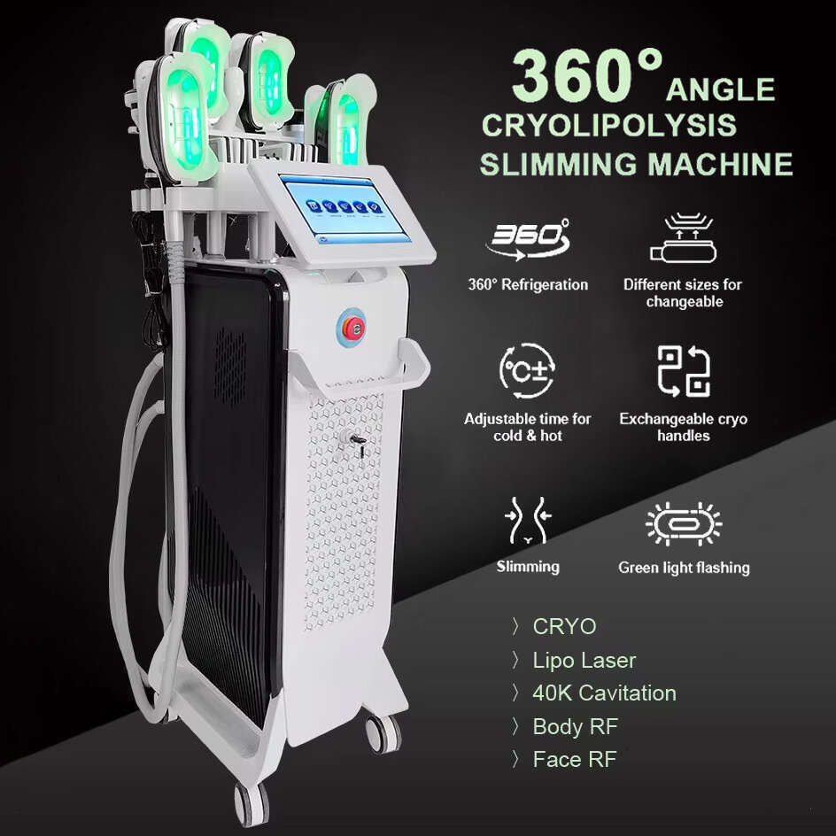 Hot New Model Cavitation + RF + Cryolipolysis Luxury Body Management Comfort Weight Loss Fat Blasting Machine Cupping Cryo Body Contouring Machine
