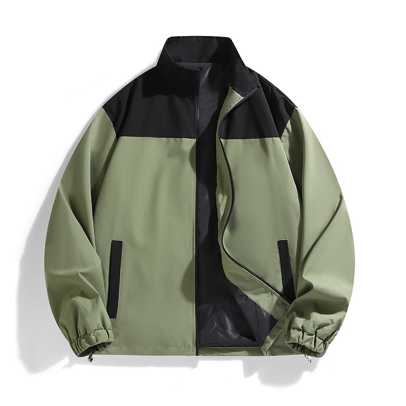 F866 Spring and autumn heavyweight jacket sweatshirt double zipper hooded cardigan men's sweatshirt