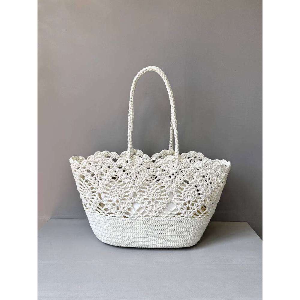 Designer Bag Tote Bag Shoulder Bag Handwoven Basket Tote Summer Beach Large Capacity Underarm Patterned Rope Shoulder Bag
