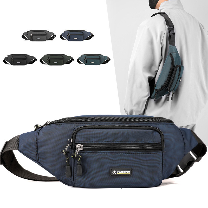 Men S Waist Bag New Casual Sports Travel Shoulder Bag Lightweight Designer Free Shipping Bag Nylon Fabric Cycling Luxury Bag Chest Large Capacity Cros