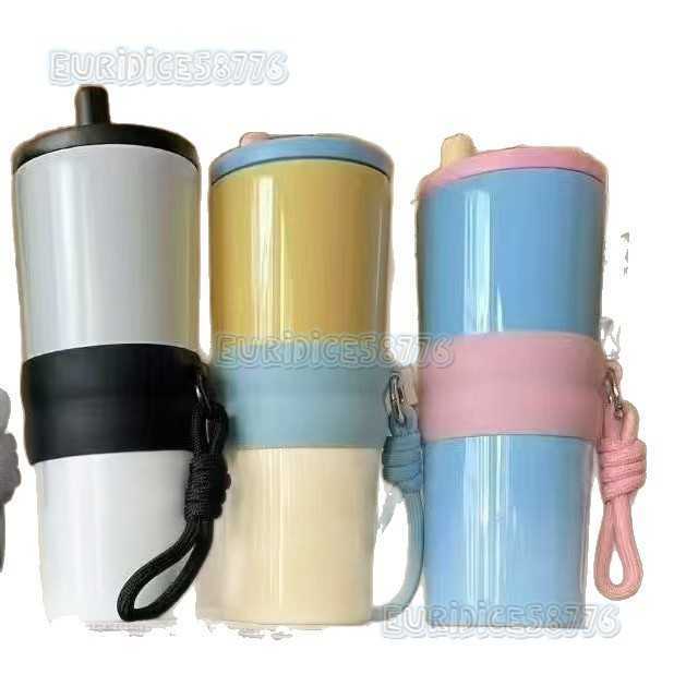 Ice Tyrant Cup Large Capacity Car Cup Cute Convenient Hanging Strap Straw Cup H250911