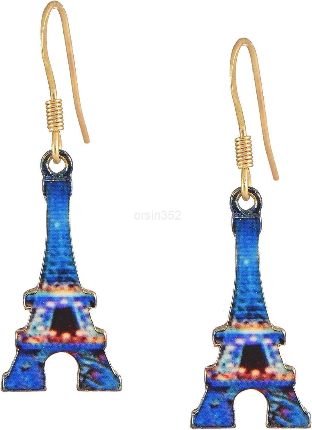 Whimsical Charm Dangle Earrings Blue ButterflyW250911