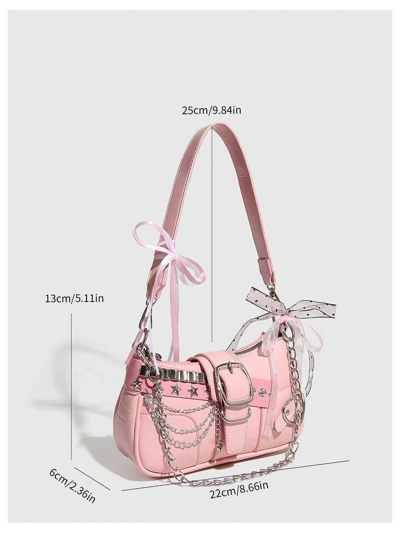 Lightweight PU Leather Shoulder Bag with Chain Strap Womens Casual Underarm Purse For Commuting And Social Gatherings W250911