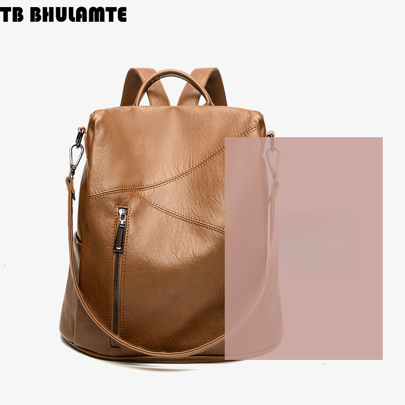 Free Shipping Designer Bag Luxury Bag Backpack For Women New 2025 Summer Versatile Soft Leather Backpack Large Capacity Casual Anti-theft Travel Bag M