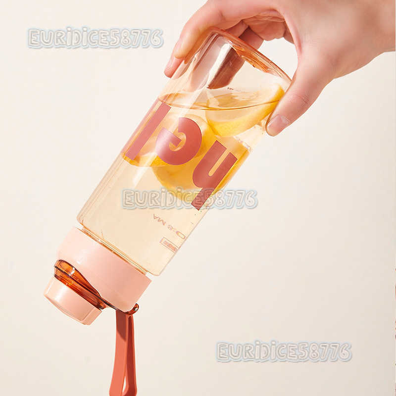 Minimalist Summer Water Cup Space Cup with Strap Antidrop Sports Travel Cup Simple Water Bottle Handy Cup H250911