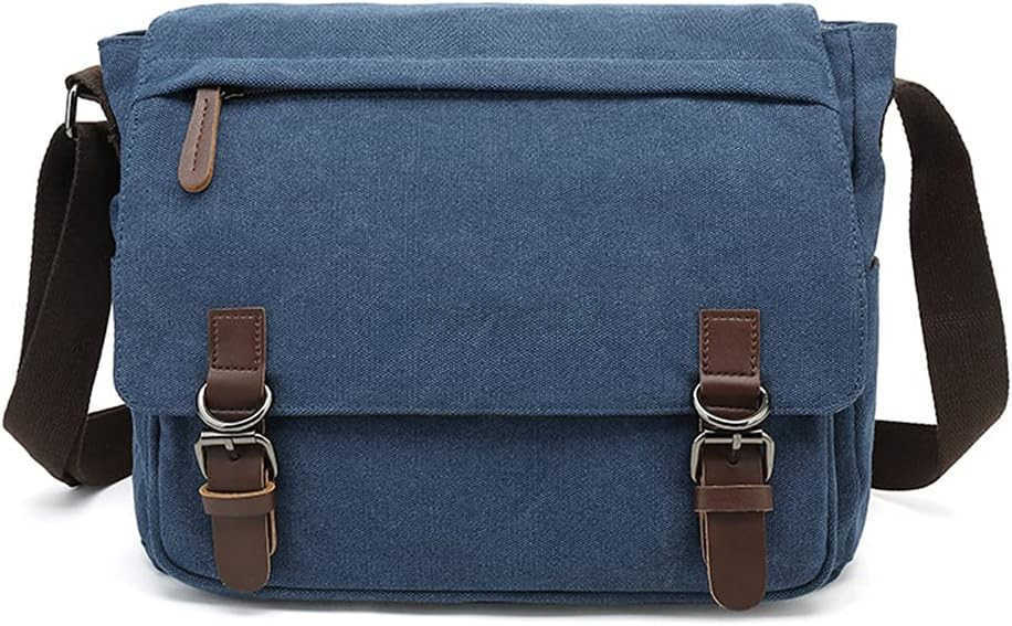 Canvas Vintage Messenger Bag Shoulder bag Leather Large Travel Crossbody bags for men women 15inch LaptopW250911