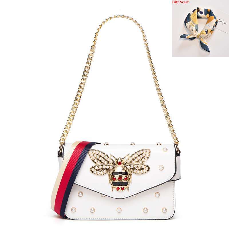 2023 Women Fashion Crocodile Chain Shoulder Famous Retro Messenger Designer Bag Brand Handbags