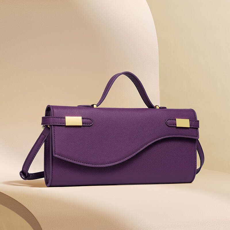 2025 New PU Leather Texture Clutch Fashion Mini Handbag Women's Commuter Crossbody Bag