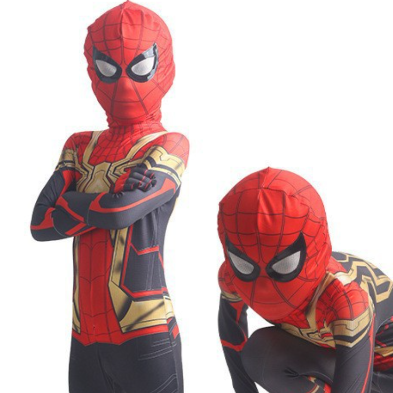 Disney Halloween Spiderman jumpsuit tight-fitting costume Halloween children's performance role-playing costume baby costume designer children�