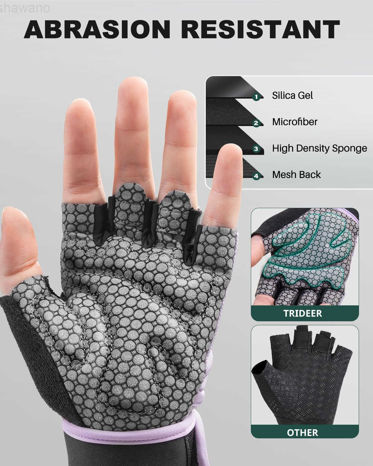 Weight Lifting Gloves for Women Men with Wrist Support Workout Gloves Women Full Palm Protection for Gym Training Fitness Weightlifting Pull UpsW25091