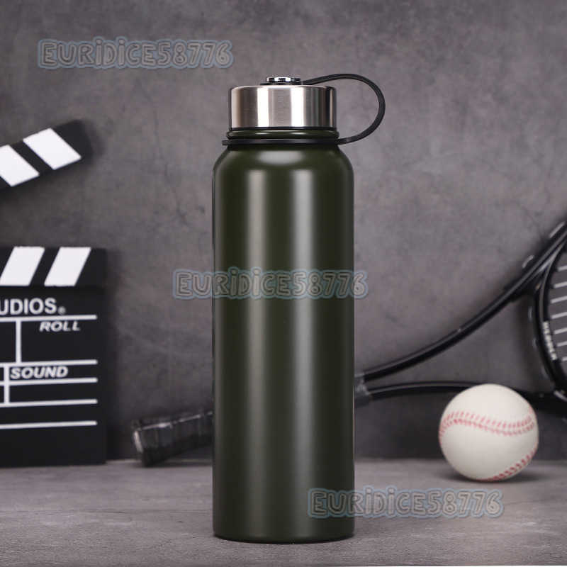 304 Stainless Steel Insulated Cup Outdoor Large Capacity Portable Sports Water Bottle Hiking Cycling Space Bottle Custom Printed H250911