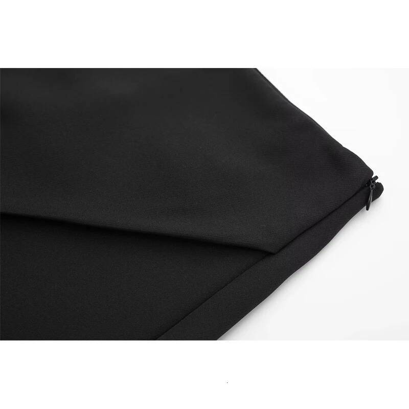 MUJER Black High Waist Mini Skirt Shorts Woman Fashion Asymmetric Skort For Women 2025 Summer Short Skirts dongdumaoyi