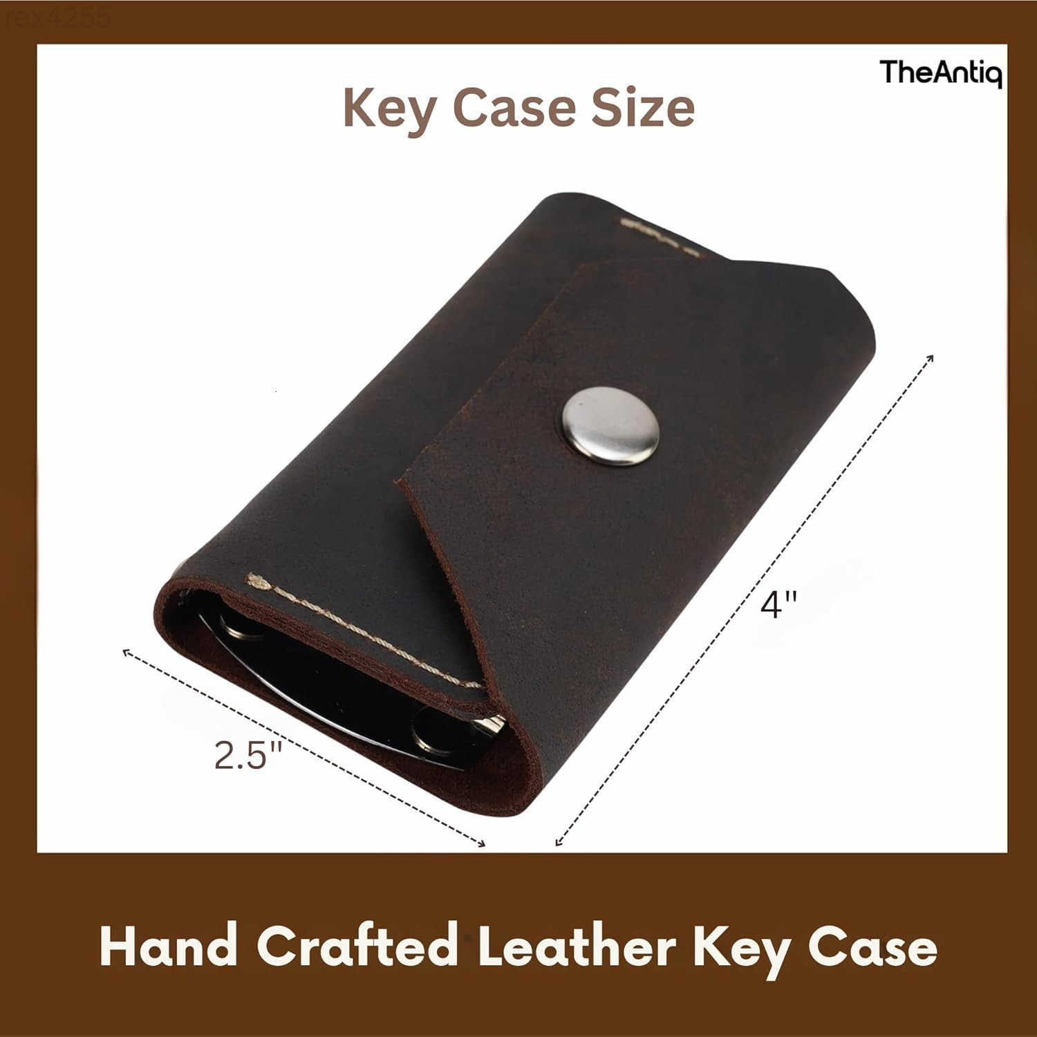 The Antiq Leather Keychain Wallet Waist Hanged Key Organiser Leather Key Holder Case Multiple Key Holder Key Fob Car Key Holder Gift for Men Women Bro