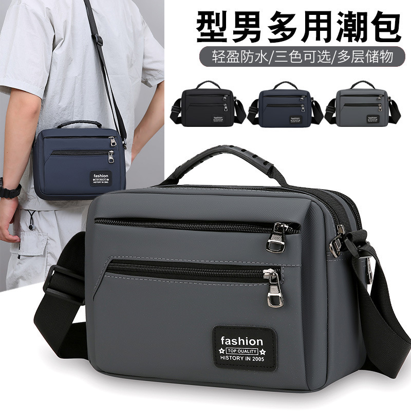 Luxury Designer Bag Bag Nylon Free Shipping Crossbody Bag New Korean Style Single Shoulder Nylon Multi Layer Men S Bag Versatile Chest Bag