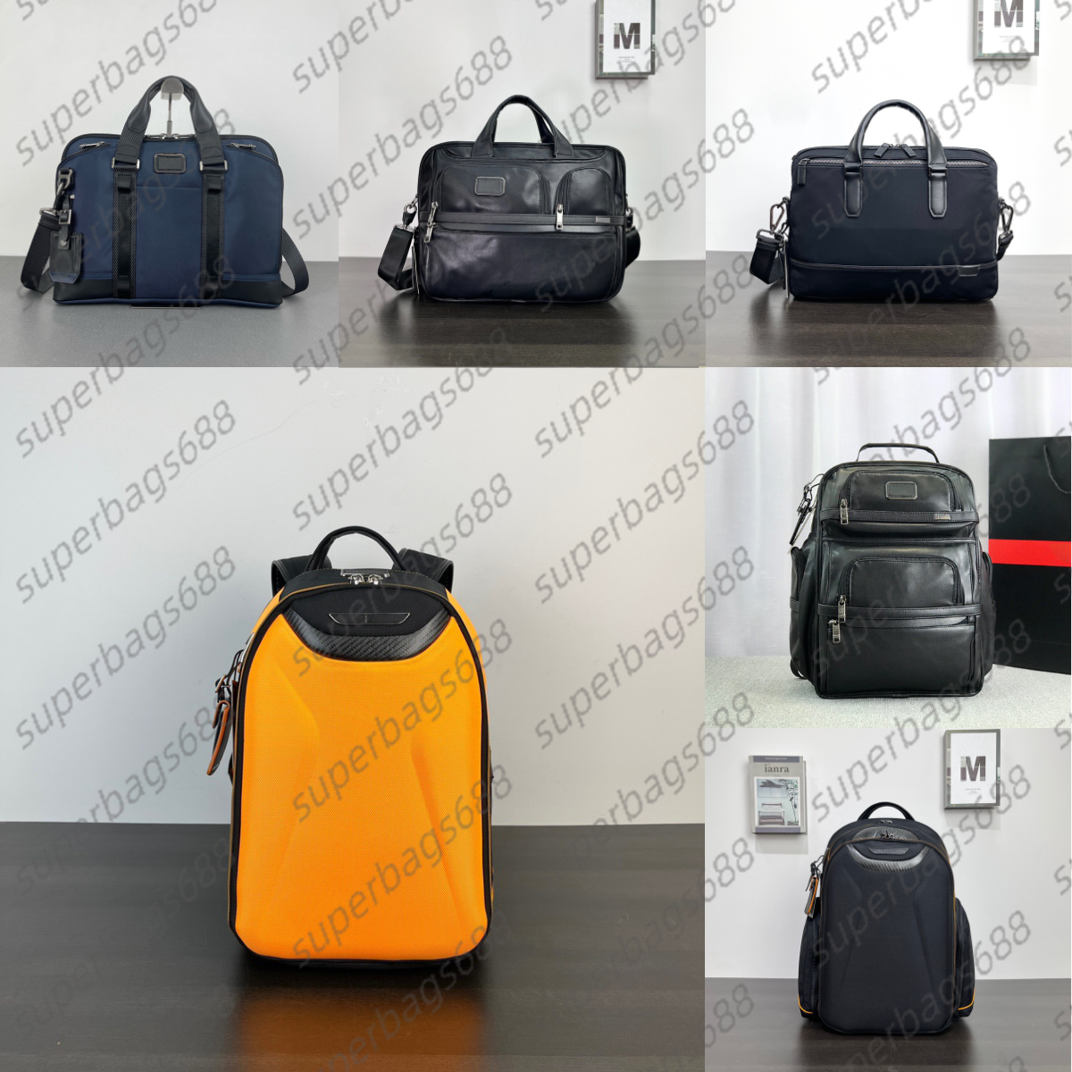 Designer Backpack Men Mclaren Backpacks Joint Series Nylon Genuine Leather Laptop Backpack Woman Business Sports Outdoor Recreation Travel Bag Schoolbag