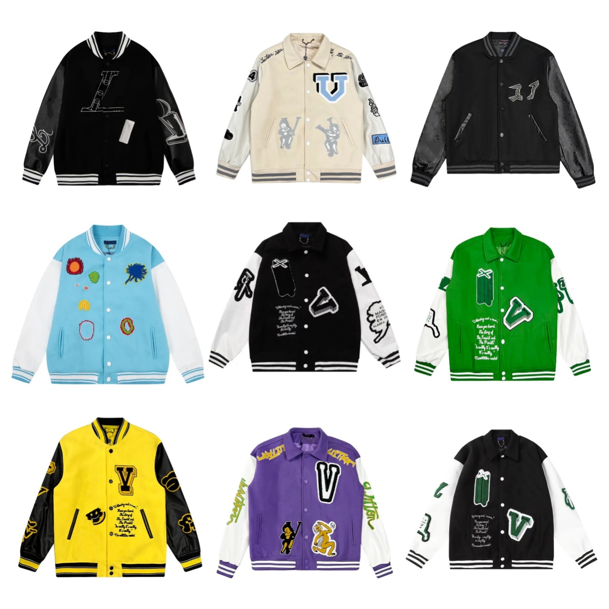 Mens jacket designer jackets varsity jacket baseball uniform spring autumn casual coat embroidery Hip Hop fashion tide sports loose coat unisex sweatshirt M-2XL