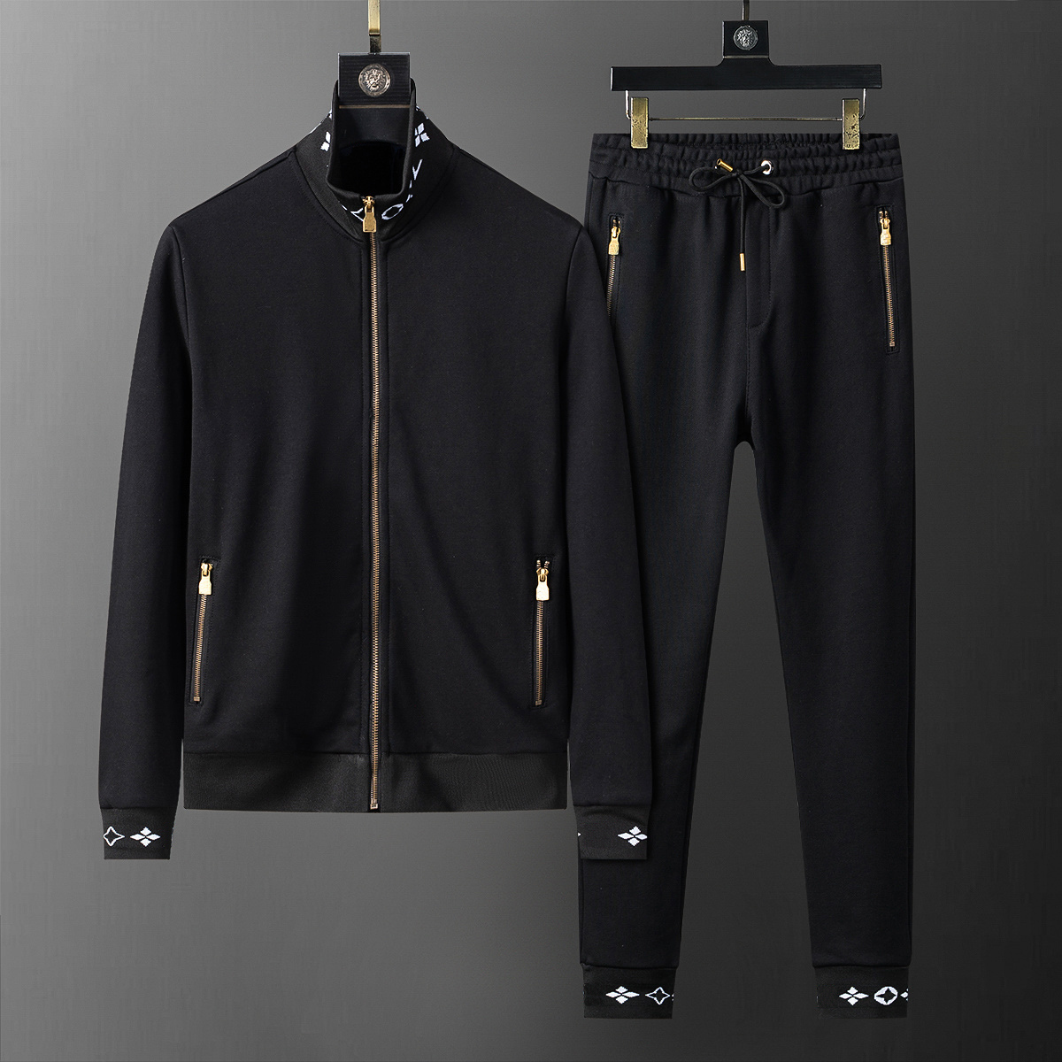 Tracksuit men Mens Tracksuits Sweatshirt Joggers Suits Designer Sportswear Jogging Sportsuits Casual Long sleeved 2 pcs Set Sportspants Zip up hoodie Jacket