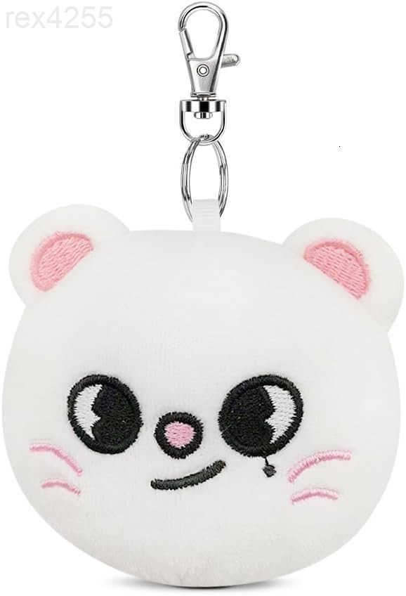 Keychains Cute Cartoon Animal Keyring Car Key Pendant Women Backpack Handbag Wallet Pendants DecorationW250911