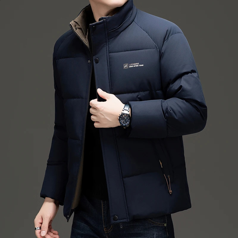 Top Grade ner Men Parka Jacket Thick Casual Fashion Hooded Cropped Windbreaker Quilted Bubble Coats Mens Clothes 250911