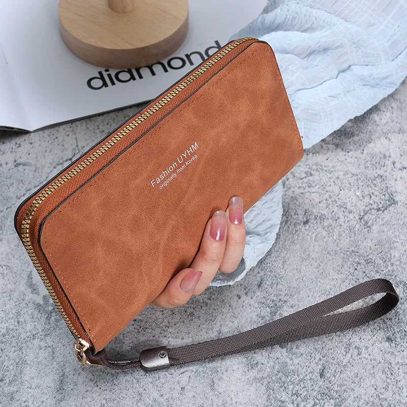 Ladies holding a long wallet 2025 new Korean handbag multifunction card bag mobile phone bag coin purse female wallet W250911