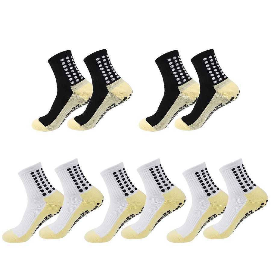 5 Pairs Football Socks Men Women Sports Socks Nonslip Silicone Bottom Soccer Outdoor Sport Running Cycling Grip Socks D250911