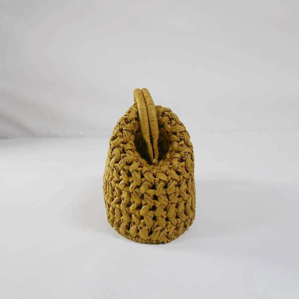 Elegant Woven Clutch Large Capacity Simple Texture Women Handbag Straw Beach Bag Wallet Seaside Vacation