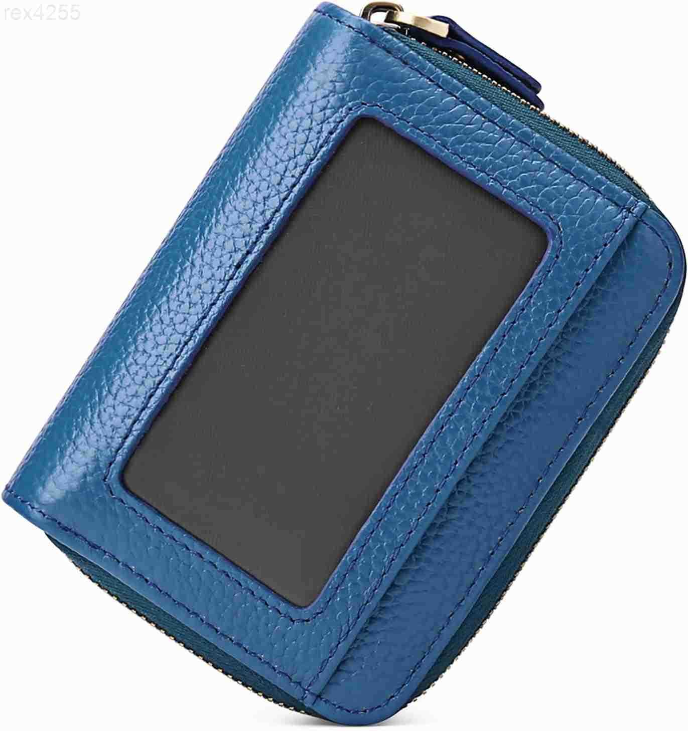 Small Genuine Leather Wallet for Women RFID Blocking Credit Card Holder WalletW250911