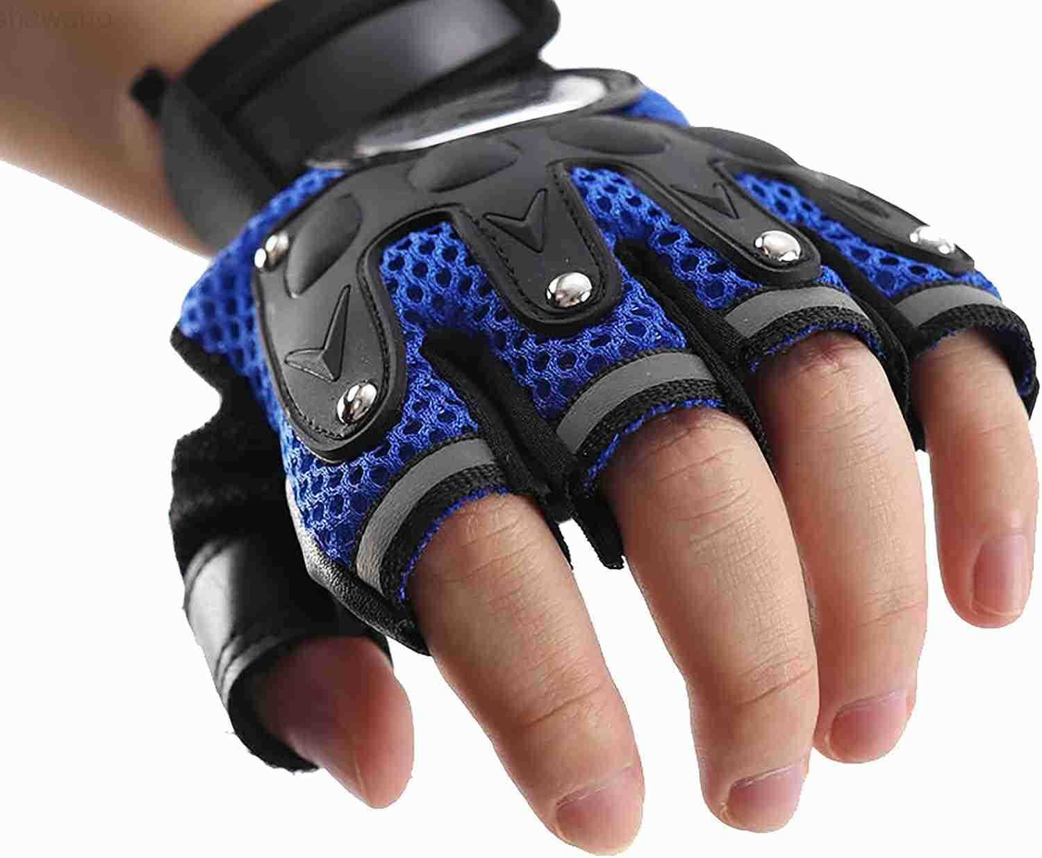 Men Women Breathable Mesh Cycling Gloves NonSlip Riding Driving Motorcycle Half Finger Gloves Sports Exercise Fitness Fingerless GlovesW250911