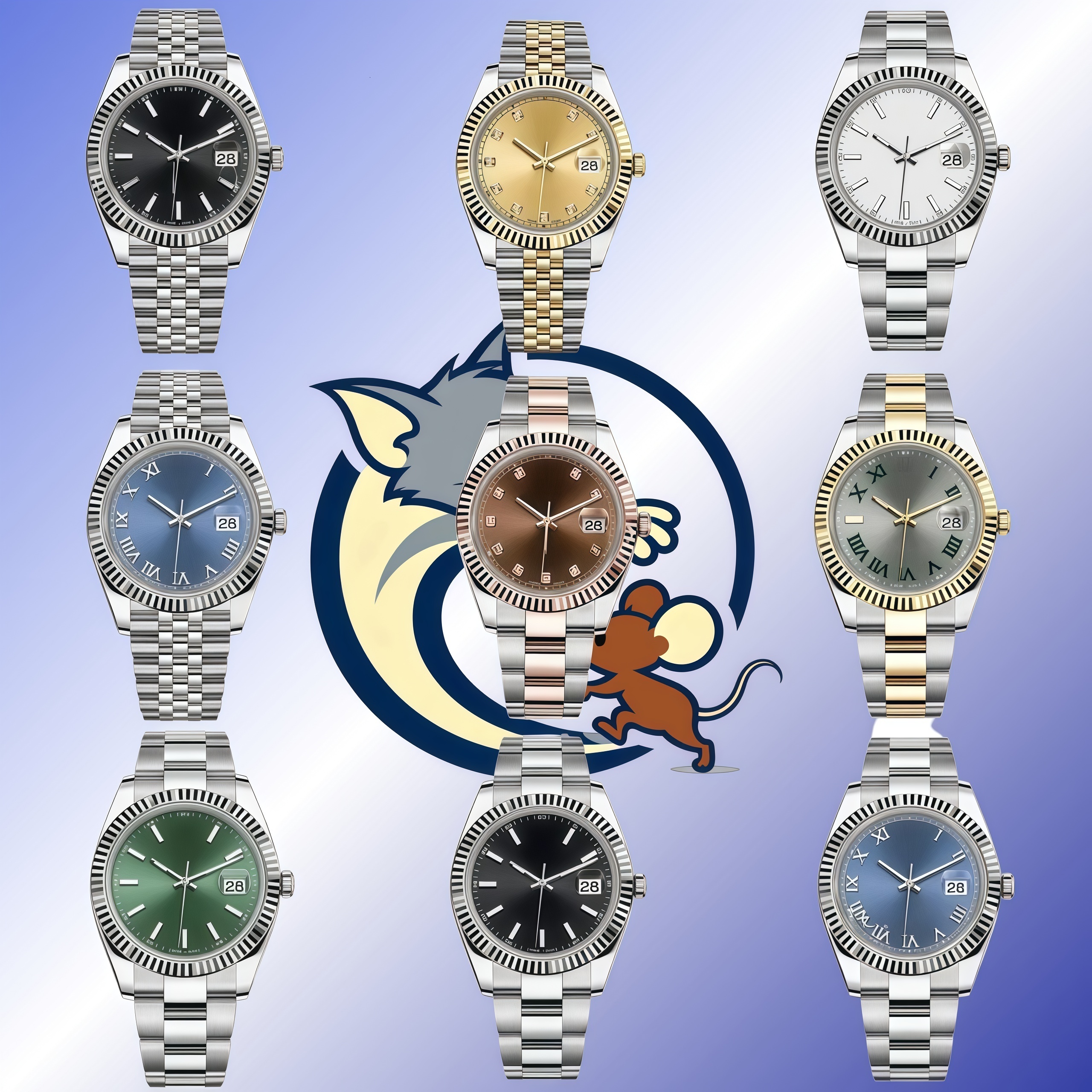 10AAA rooleexwatchone men Automatic Mechanical Women Watch Couples Style Classic watches high quality movement Watches Full Stainless steel Luminous Waterproof