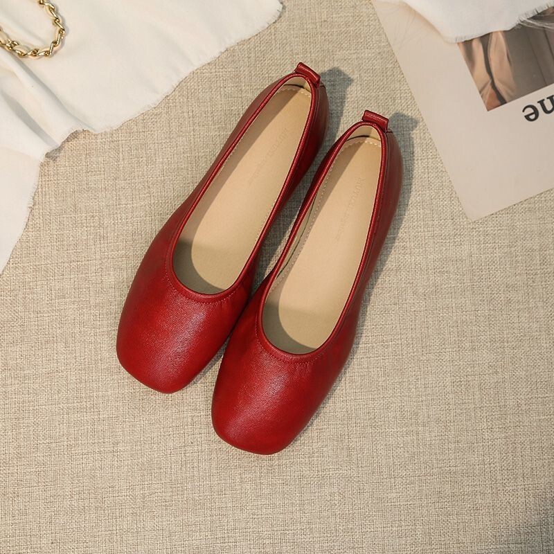 Minimalist Shallow Mouth Shoes Women's Soft soled Commuter Shoes Autumn New Designer Shoes Women's Flat Shoes Fashion