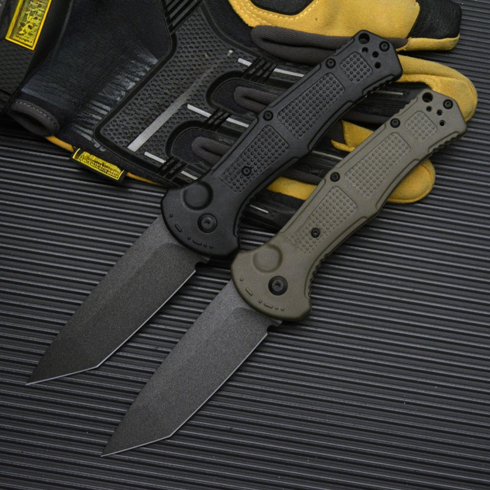 Bm9070BK Folding Knife Grivory Handle 3.6" CPM-D2 Cobalt Blade Outdoor Camp Hunt Pocket Knives