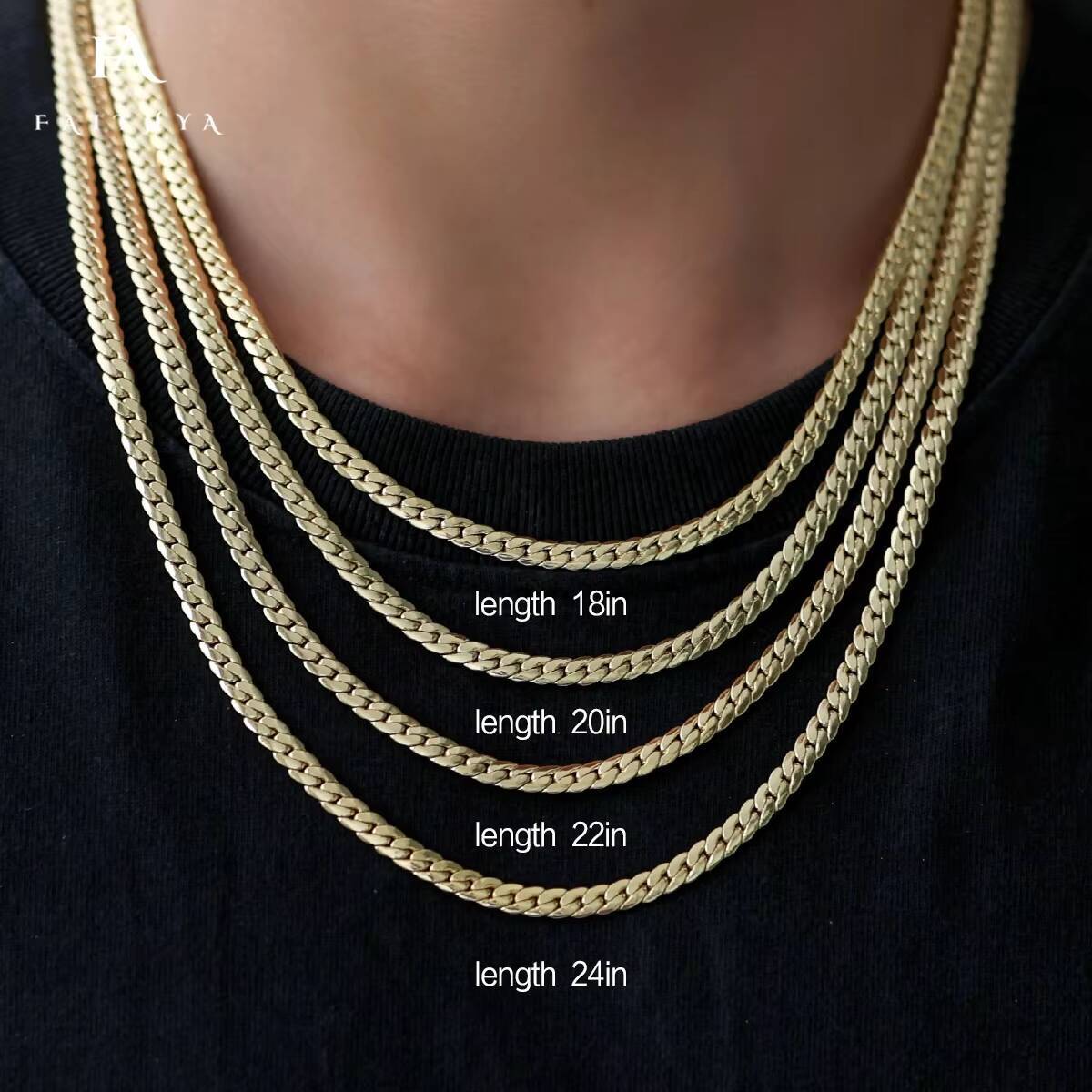 Oro Laminado Hot Selling 5mm Cuban Snake Link Chain Gold Filled 18k Waterproof Necklace Chain