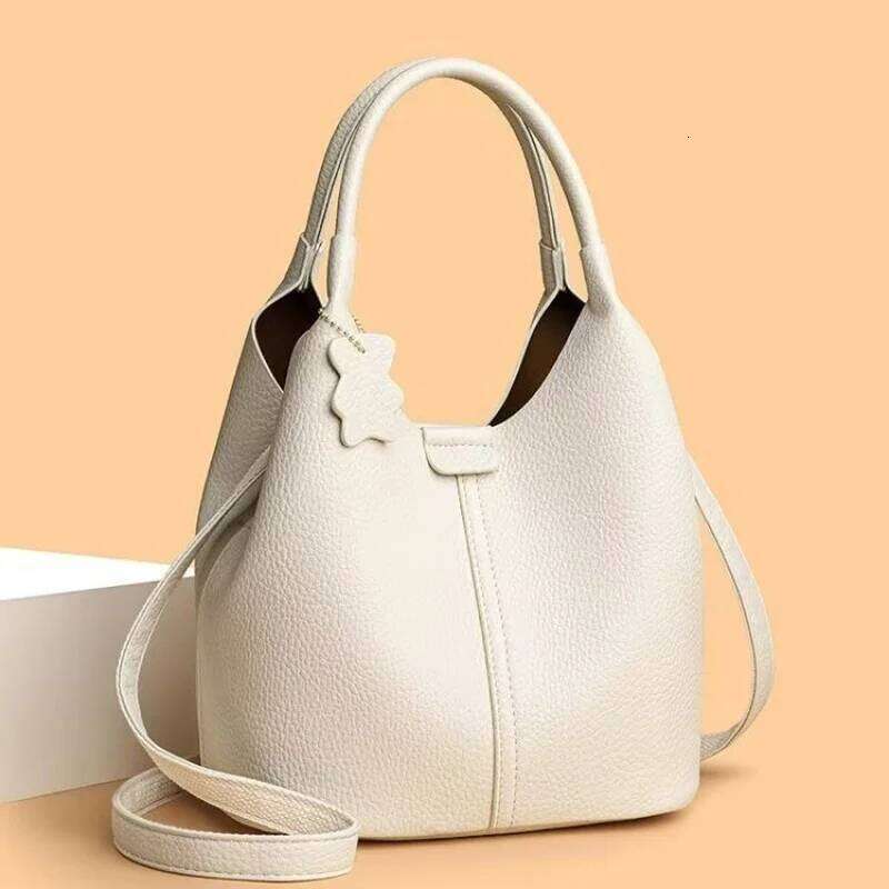 2025 French Handbag High-end Small Women's New Versatile Tote Soft Leather Foreign Gas Oblique Span Bag