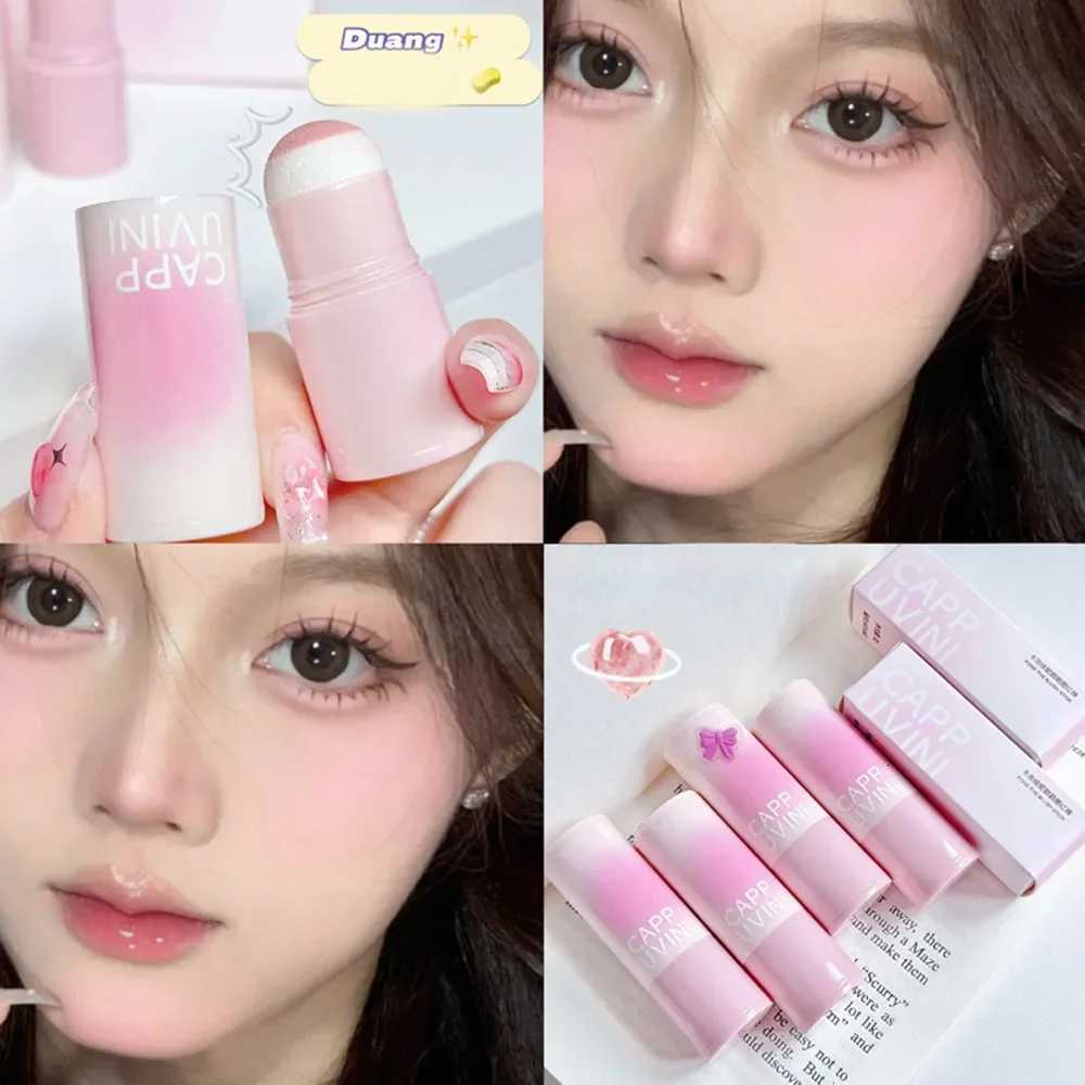 Natural Pink Color Cappuvini Blusher Stick Face Blusher Patting Powder Blusher for Cheeks Cute Korean Style W250911