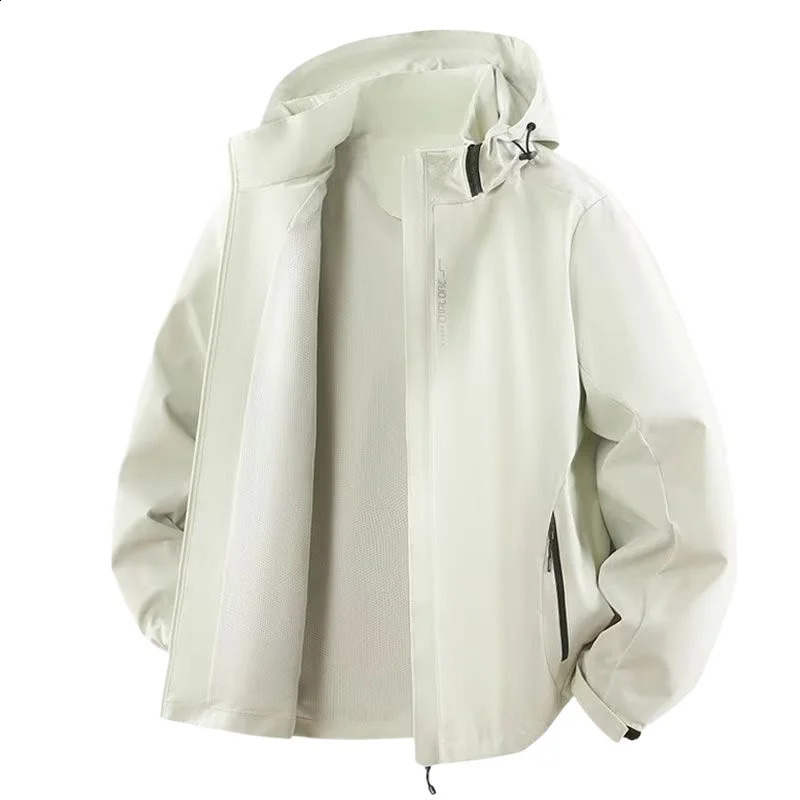 Mens Rain Jacket Lightweight Waterproof Raincoat with Hood Windbreaker for Cycling Windproof Hiking Outerwear 250911