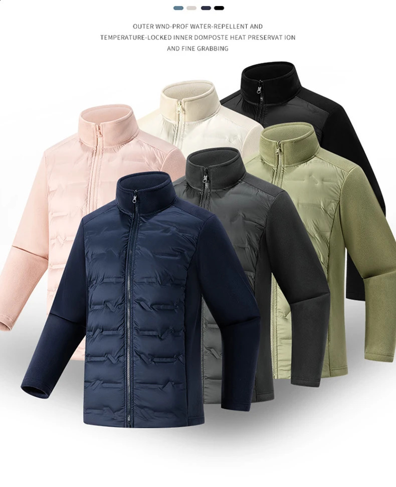 Outdoor Winter Man Puffer Jacket Womens Fashion Warm Coats Casual Padded Lightweight Thin Loose Splicing Cotton 250911