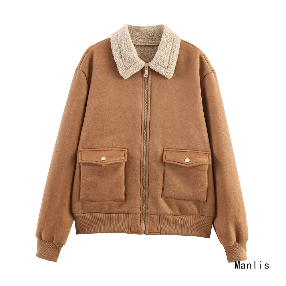 DHEssentials 2025 New Fashionable and Elegant Women's Autumn Winter Commuter Style Double Pocket Jacket Coat