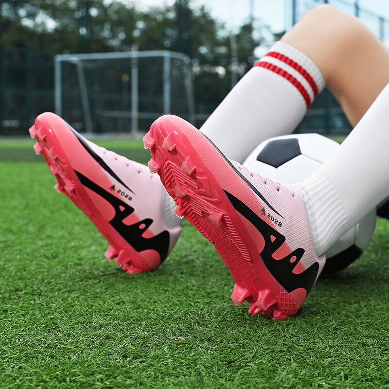 Children's Boys Youth Students Girls TF Soccer Shoes AG Long Cleats
