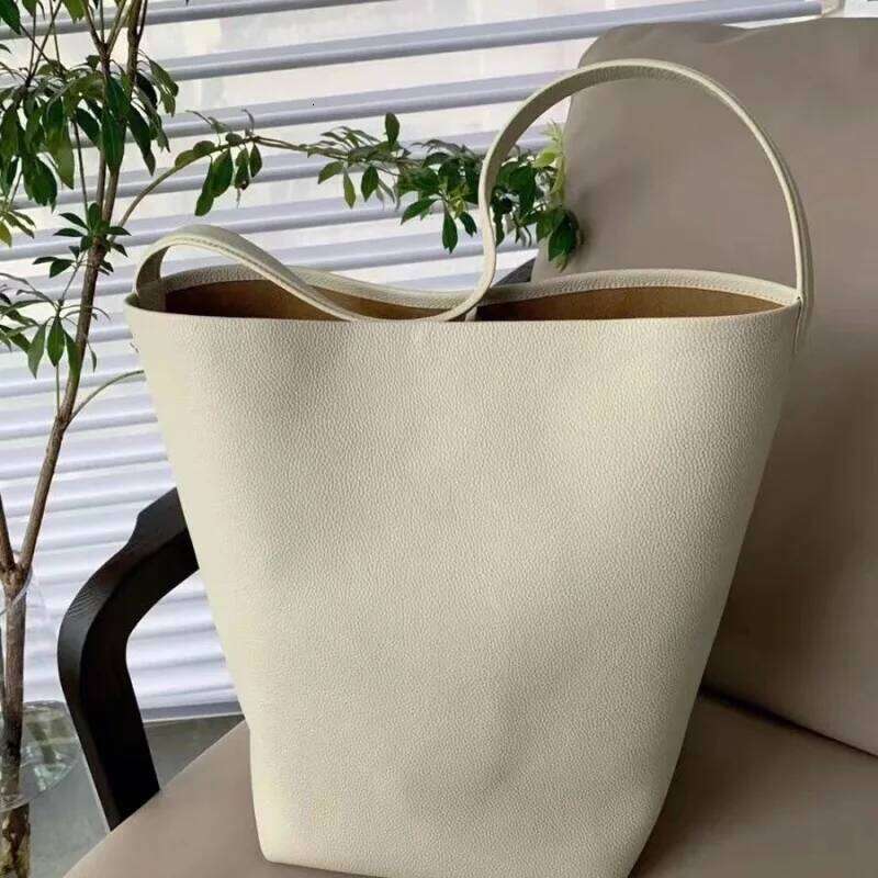 Soft Leather Bucket Large Capacity Tote High Quality Commuting Simplified Women's Fashion Shoulder Bag