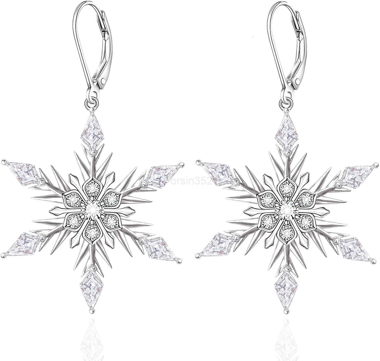 Earrings 925 Sterling Silver Leverback Dangle Earrings Jewelry Gifts for WomenW250911