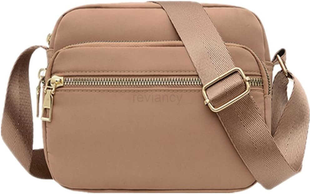 Nylon Crossbody Bags for Women Purses and Handbags Womens Casual Messenger Bag Waterproof Black Crossbody PurseW250911
