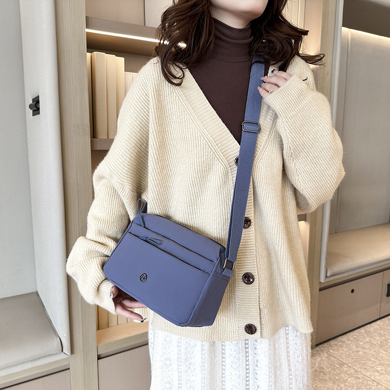 New Oxford Cloth Multi Layer Small Square Bag Casual Outing Travel Shoulder Bag Luxury Designer Bag Bag Versatile Phone Free Shipping Crossbody Bag