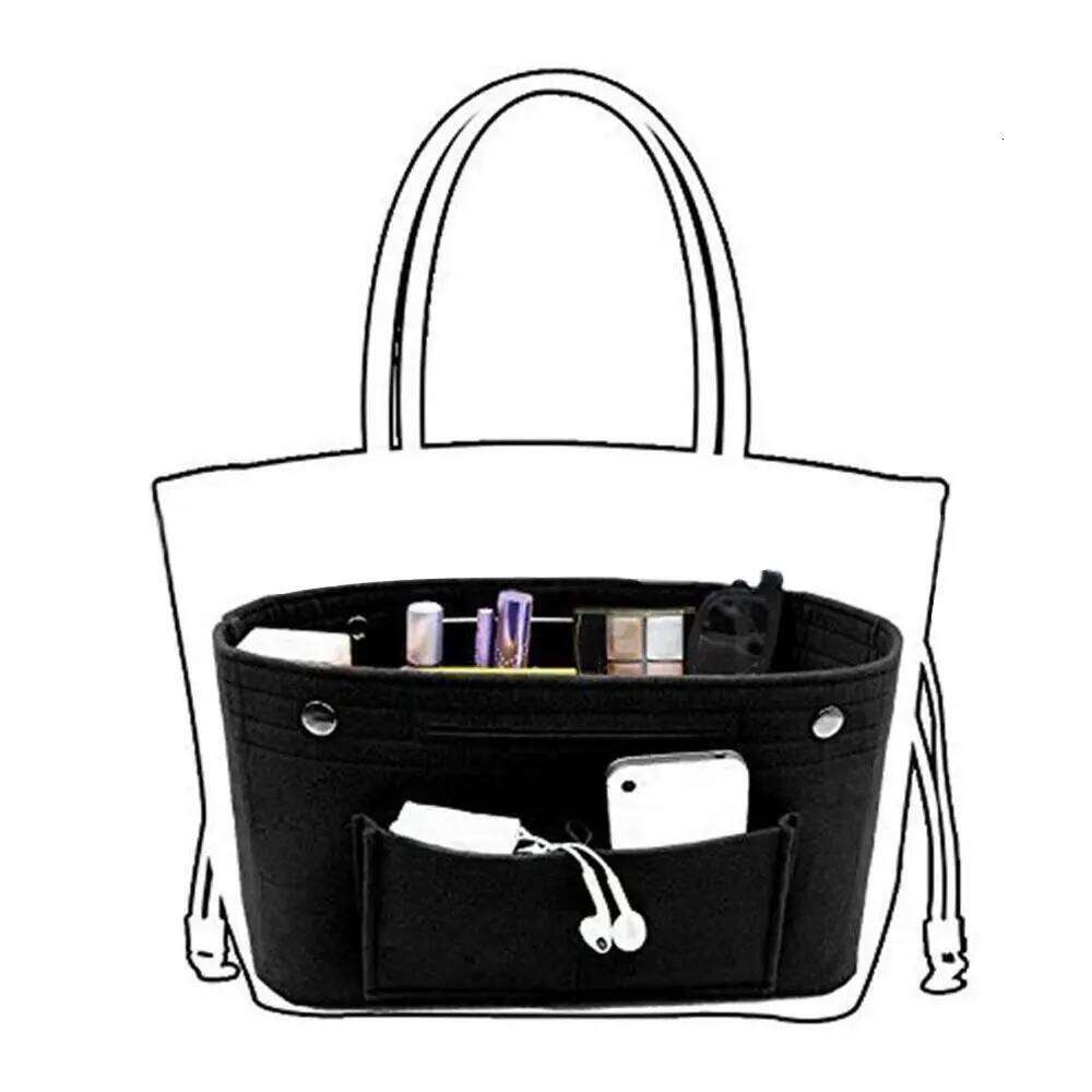 Women's Organizer Handbag Felt Travel Bag Insert Liner Purse Organiser Pouch One-time use Anti-fouling Storage bag