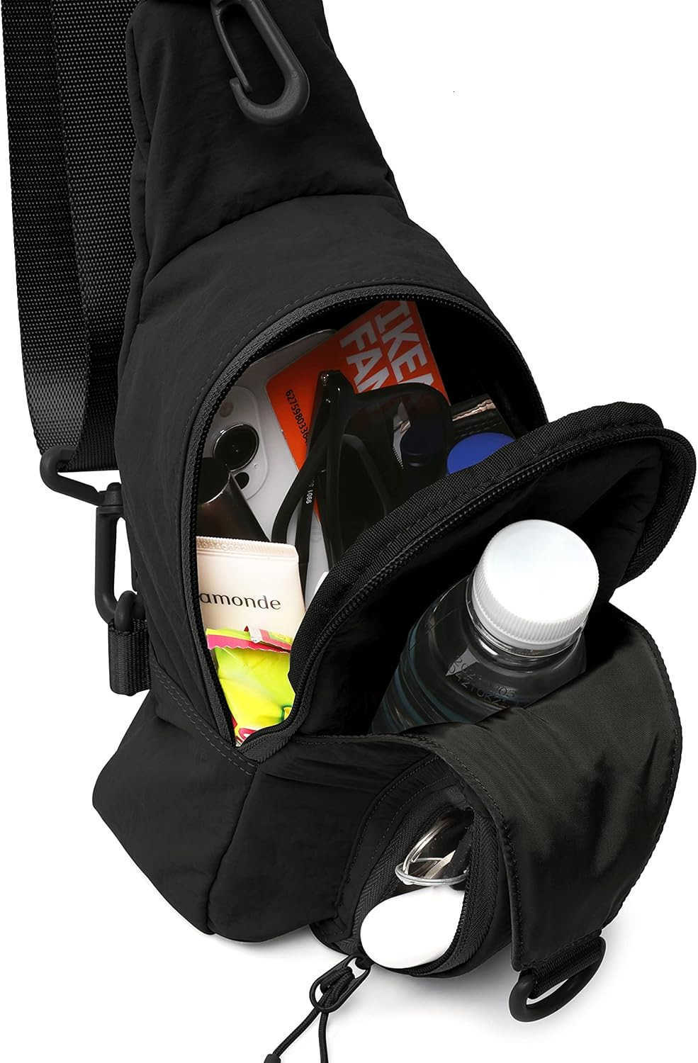 Daily Sling Bag with Adjustable Straps Crossbody Chest Bag Lightweight Small Backpack for Casual Traveling HikingW250910