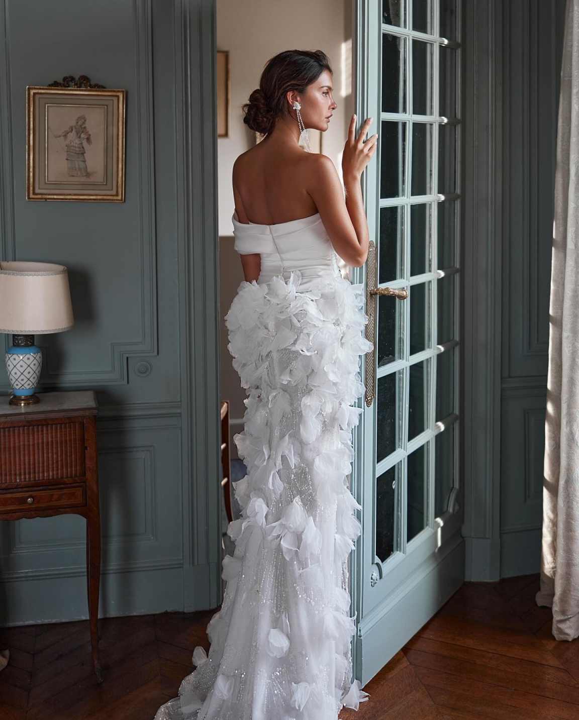 Luxury Prom Dresses Mermaid Women's Flowers Sexy Mermaid Satin One Shoulder Bridal Gowns Vestidos De Novia 2025 Customized